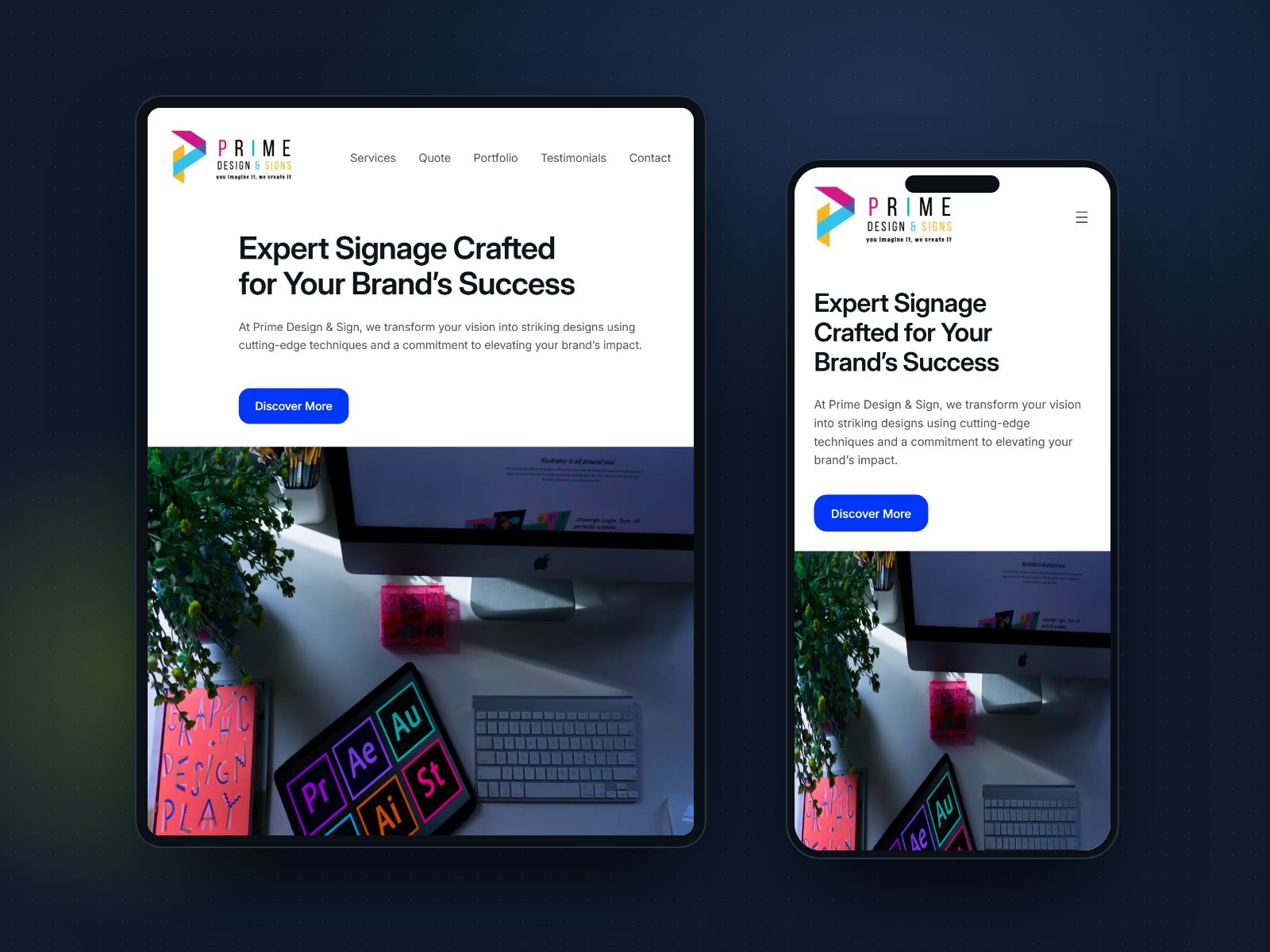 Prime Design & Signs: website