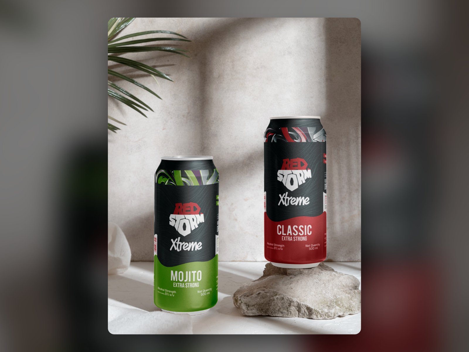 Red Storm Xtreme: energy drink can design