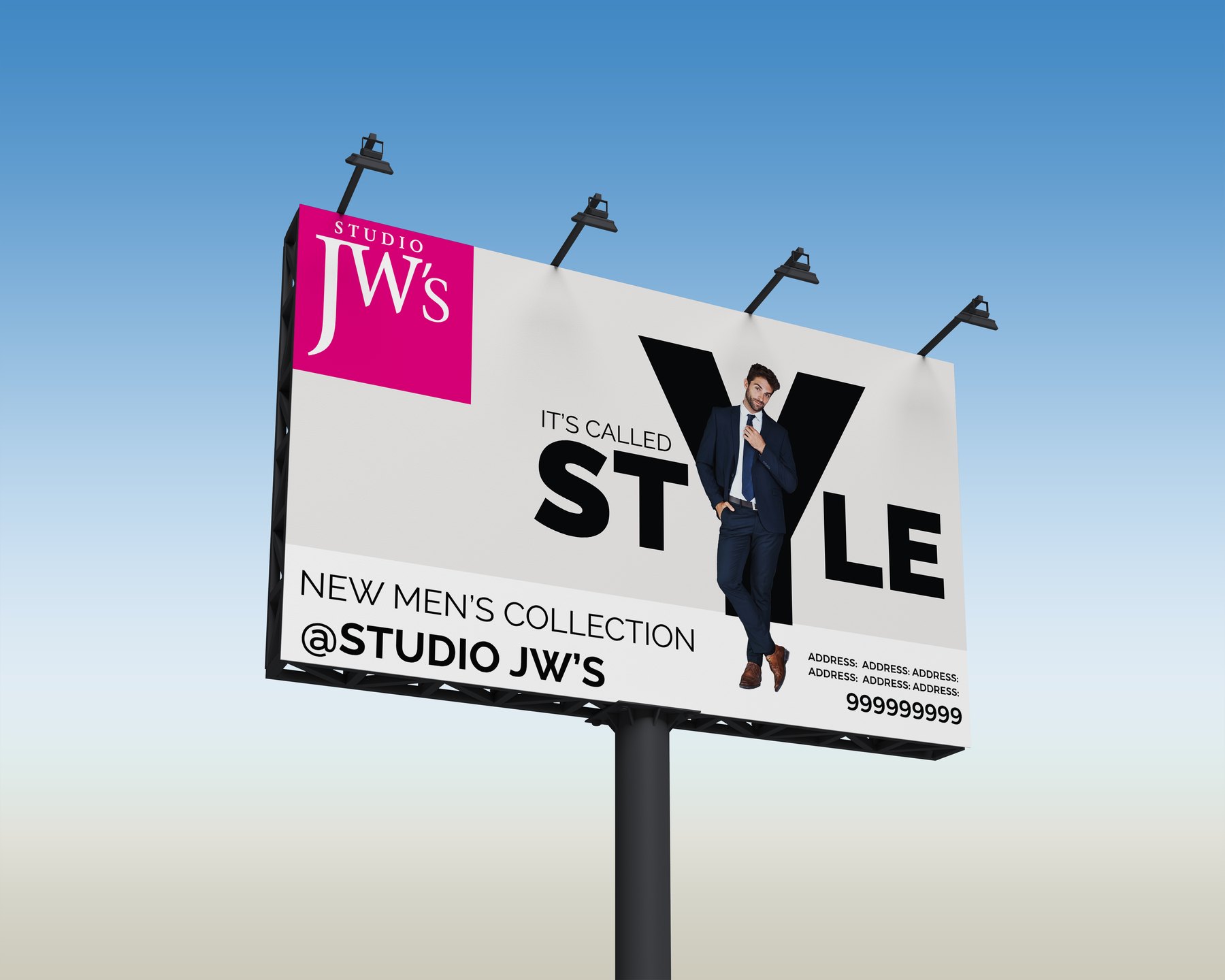 Studio JW’s: menswear billboard campaign