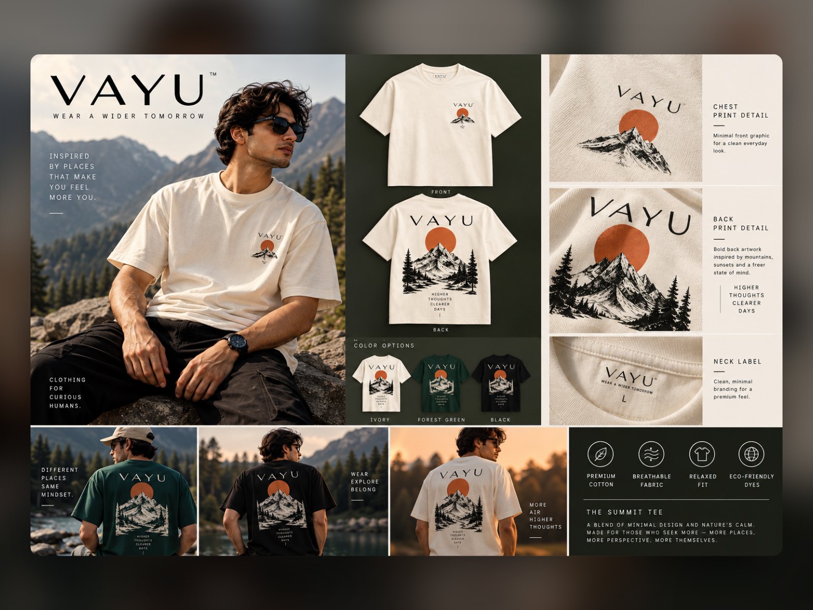 VAYU: streetwear T-shirt collection