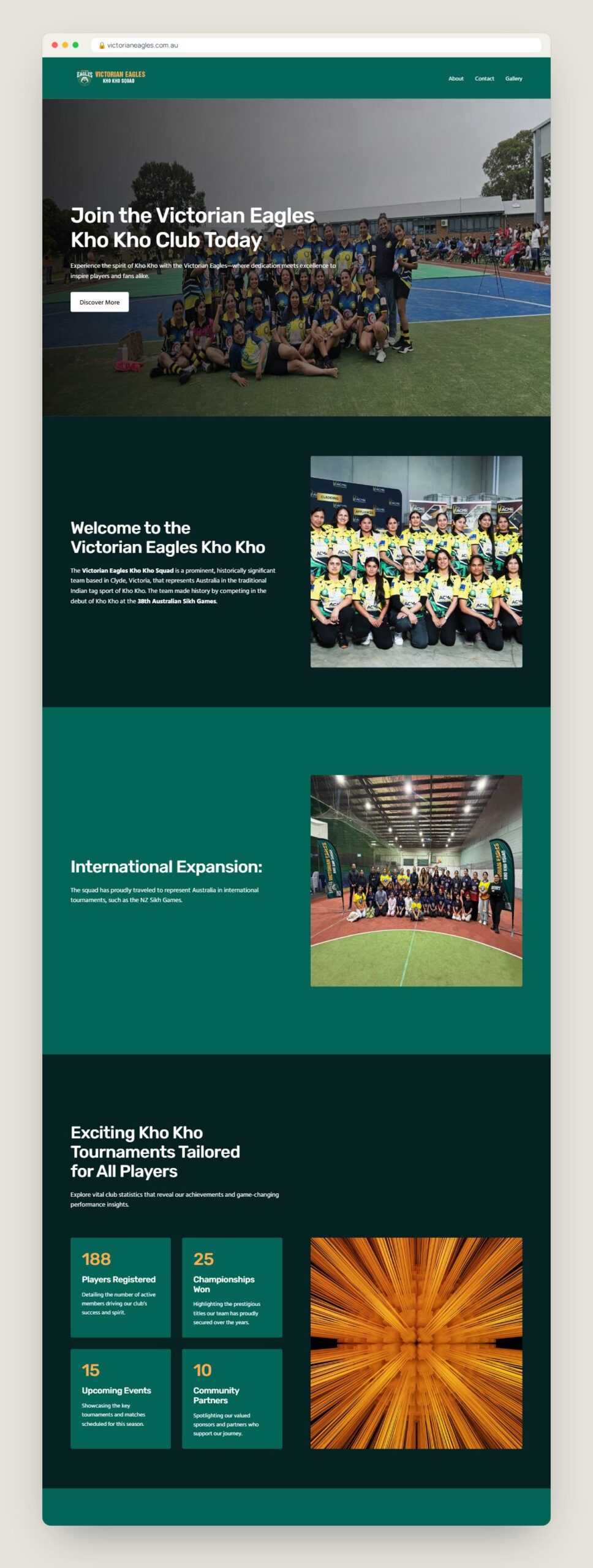 Victorian Eagles Kho Kho Club: website